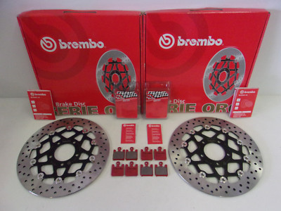 Brembo Bremsscheiben Bremse vorne komplett + Bremsbeläge Suzuki GSXR 1000 K3 