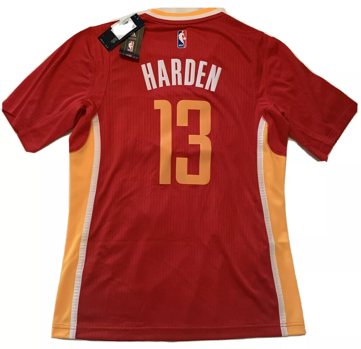 New Small James Harden Clutch City Houston Rocket Sleeve Red