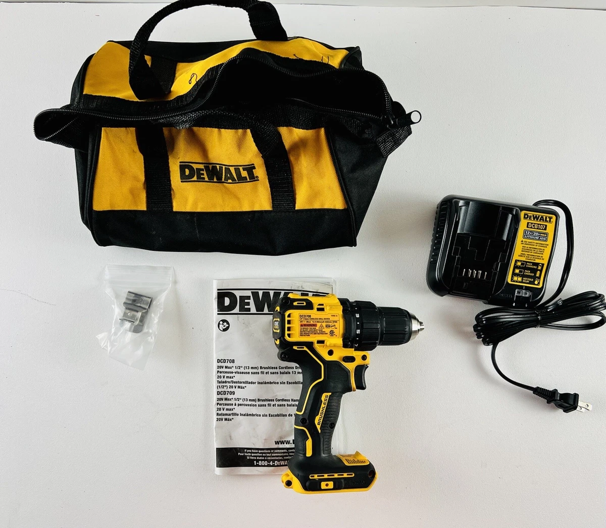 Perceuse-visseuse à percussion compacte 1/2 po Brushless 20V Max Atomic  Dewalt