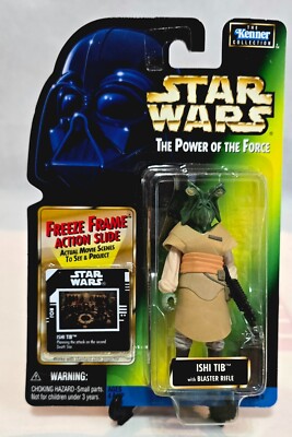 Star Wars Power Of The Force ISHI TIB mit Freeze Frame Action Slide