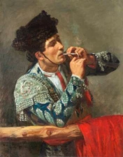 Oil Painting repro  Mary Cassatt After the Bullfight