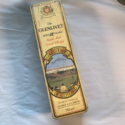 The Glenlivet 12 Year TURNBERRY Classic Golf Courses Tin - highly collectable