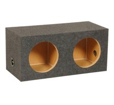 Dual 10 Inch Heavy Duty Sealed Car Audio Subwoofer Enclosure Sub Box 2 X 10"