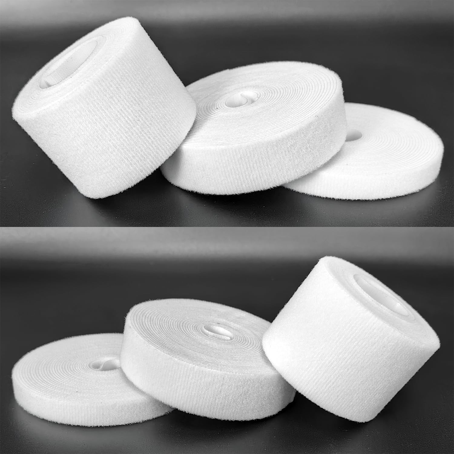 Double-Sided Hook and Loop Straps, Self-Gripping, 1/2 Inch, Cut to Length