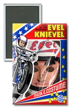 Evel Knievel 1974 Costume Ben Cooper Box Art 2" x 3" Refrigerator Magnet