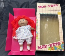 VINTAGE 1980s MOP-PETS #8809 DOLL IN ORIGINAL PACKAGING
