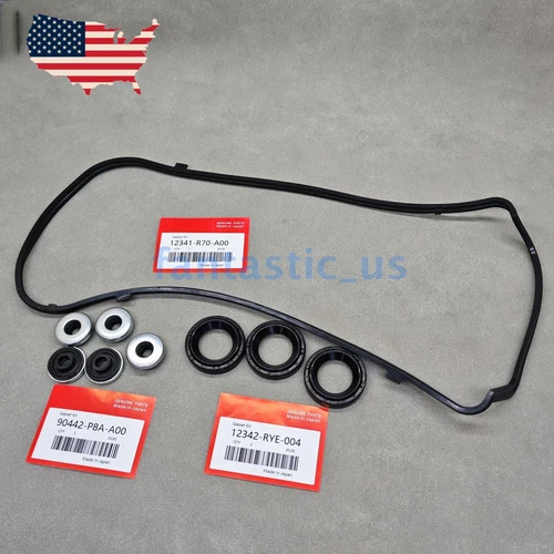 NEW FRONT Valve Cover Gasket SET Tube Seals For V6 Honda Acura 08-17 - Picture 4 of 6