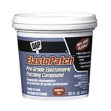 1 qt Dap 12278 ElastoPatch White Pro-Grade Elastomeric Patching Compound, Pack 