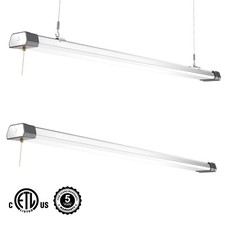 120W LED Shop Light 13000LM Linkable Utility Shop Light Garages Office 2Pack