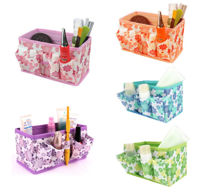 Contenedor organizador floral de maquillaje plegable 6 pulgadas envío gratuito cesta nuevo