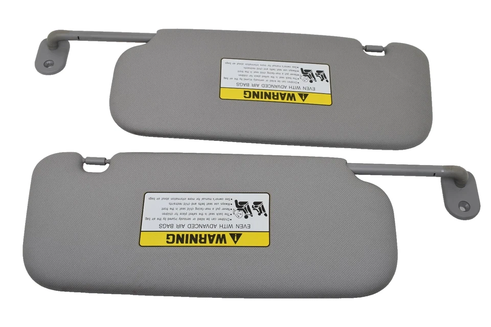 Juego de pares de parasoles lado izquierdo derecho Hyundai Accent 2012-2017 vinilo gris OEM Foto 3 de 4