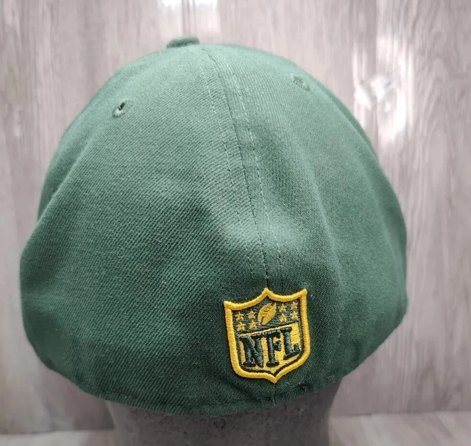 New Era Green Bay Packers Men's Hat Fitted 7 5/8 Embroidered 59Fifty Cap  - Image 3 of 4