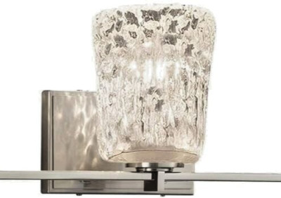Justice Design - GLA-8443-16-WHTW-NCKL - Veneto Luce Era Glass Bulb Replacement
