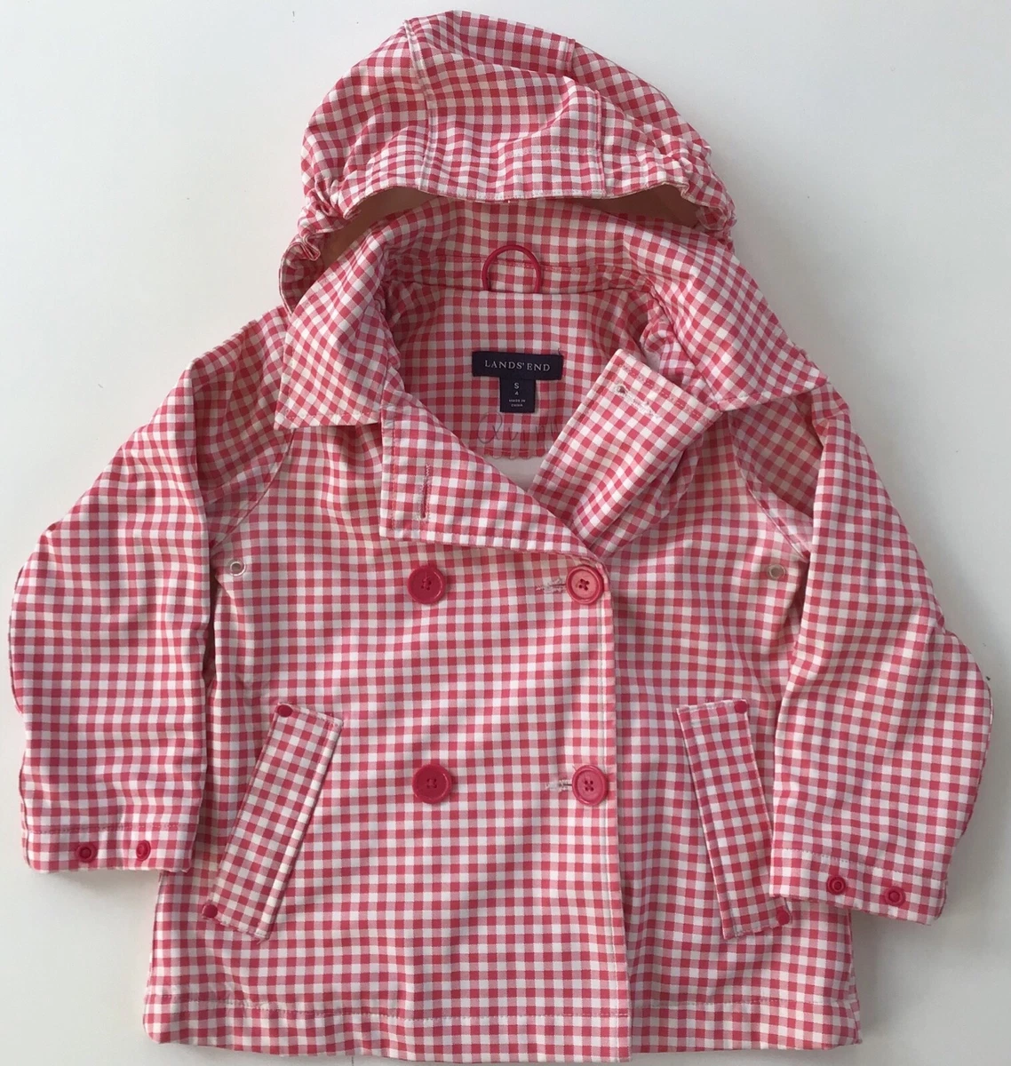 Lands end girls raincoat sale