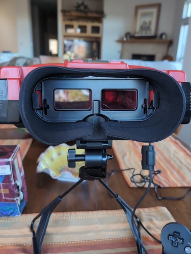 Nintendo Virtual Boy With Three Games And AC Adapter And AC Adapter Box READ! - Picture 2 of 24