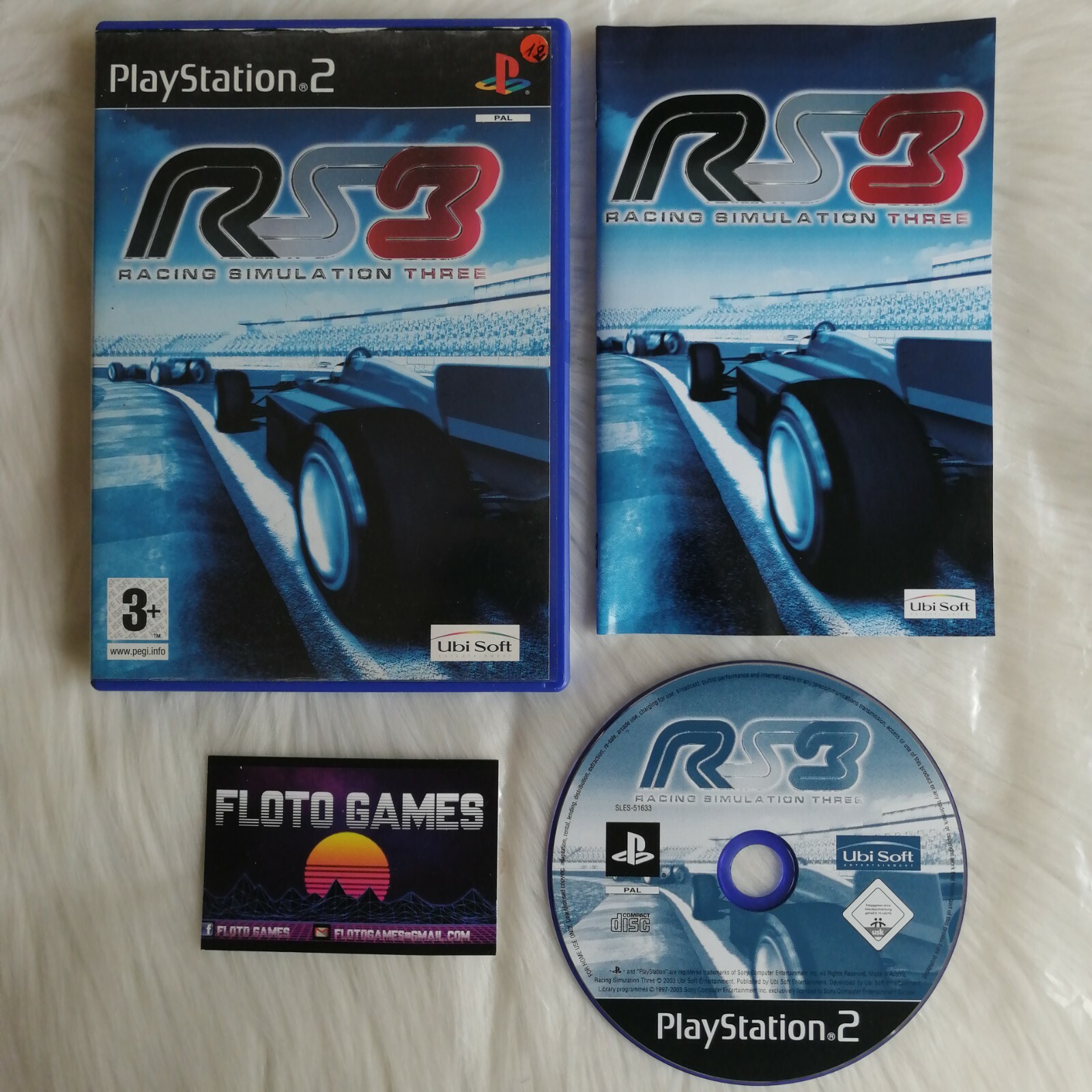 Jeu Racing Simulation Three 3 RS3 pour PS2 - Complet CIB PAL - Floto Games