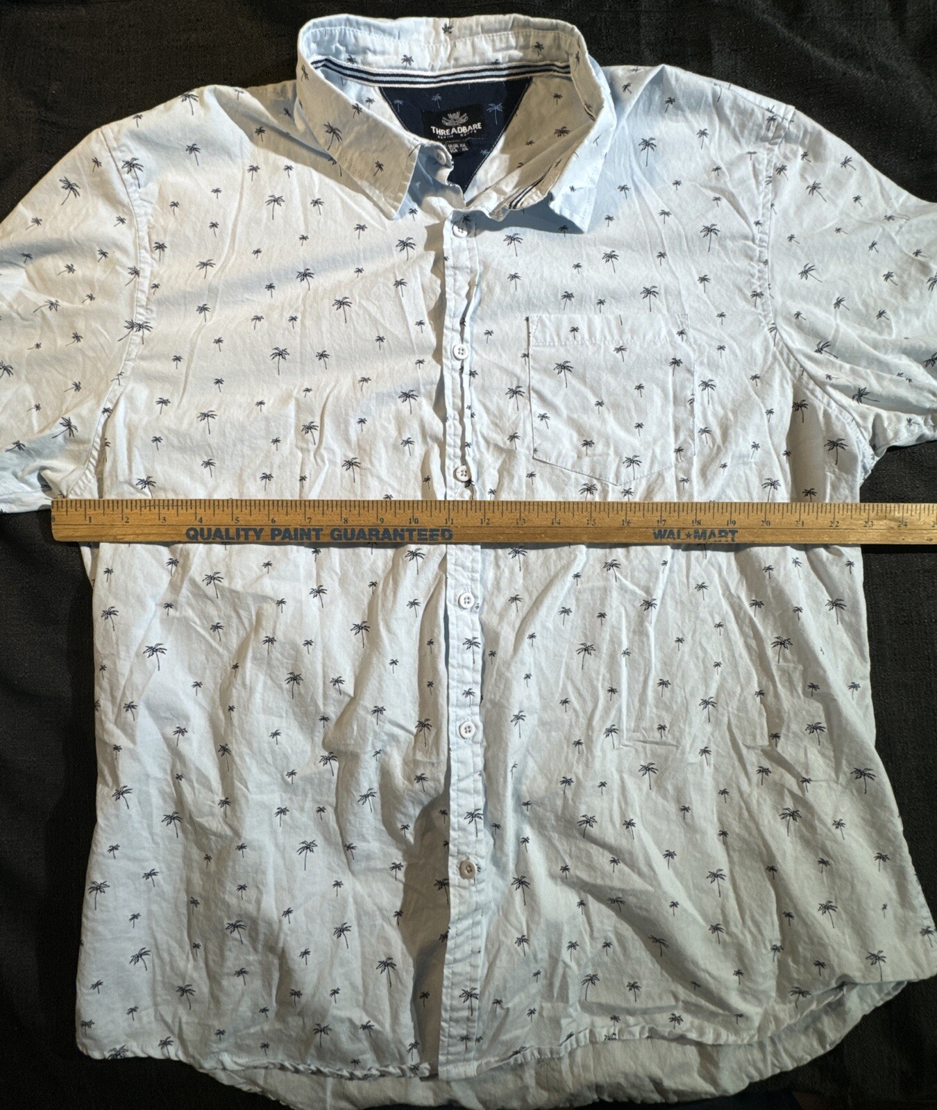 THREADBARE Men's Palm Trees Pattern Short Sleeve … - image 4