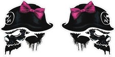 Metal Mulisha Decal Pair 11 Sticker Truck Trailer Moto Car Window Wall Art