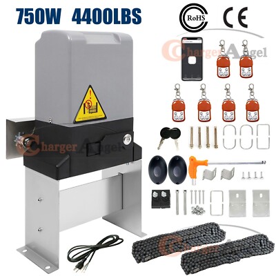 Electric Sliding Gate Opener 1HP 4400lbs Automatic Motor APP Control w/6 Remotes