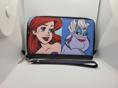 The Little Mermaid Ariel and Ursula Face Blocks Buckle Down Zip