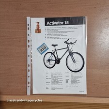 Raleigh 1990' MTB Activator 15 Original/Specification/Brochure/Sheet #270