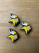 Minnesota Vikings Football Team Charm For Crocs Shoe Charms - 3 Pieces