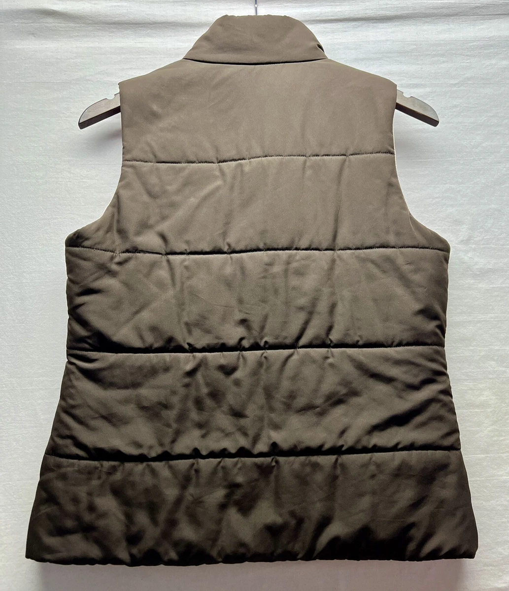 Merona Vest Women s Reversible Brown and Pink Zip Up Size Small eBay