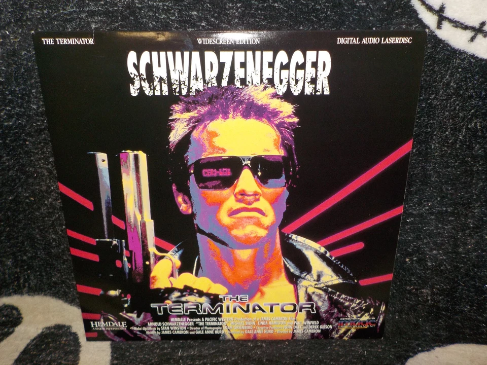 The Terminator 1 & 2 Widescreen Laserdisc LD Arnold Schwarzenegger Free Ship $50 - Image 2 of 4