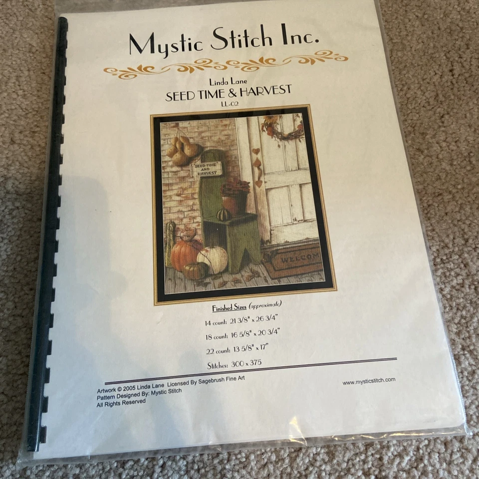 Lote de 4 patrones de punto de cruz Mystic Stitch nuevos Foto 4 de 4