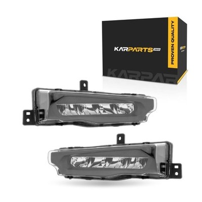 For BMW X3/X4 2020 2021 Fog Lights Driver and Passenger Side | Pair | W/Bulb(s)