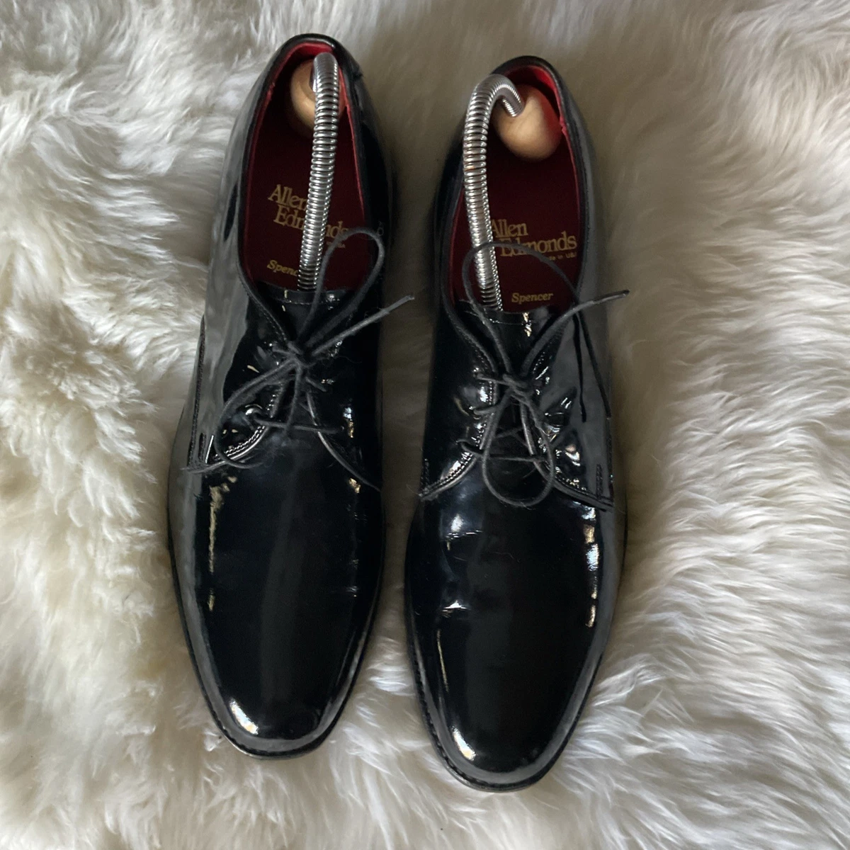 New Salvatore Ferragamo Mens Dress Shoes Magic Shiny Derby Oxfords 7.5E … Johnston & Murphy Men Dress Shoes Hernden Moc-Toe Laceup  main image 2