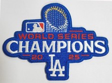4" LOS ANGELES DODGERS 2025 World Series Champions Iron-on Baseball Jersey PATCH