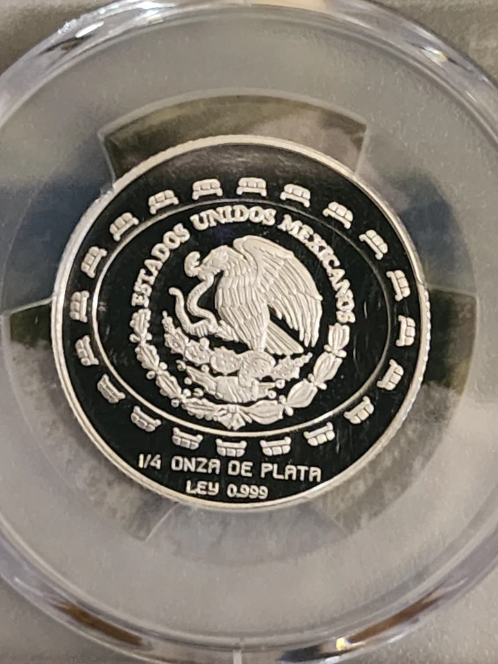 1997 1 peso 1/4 OZ .999 PCGS PF 69 Foto 3 de 3