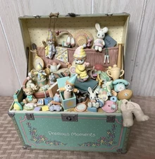 Enesco Precious Moments Toy Chest Motion Music Box My Favorite Things 1991 Works