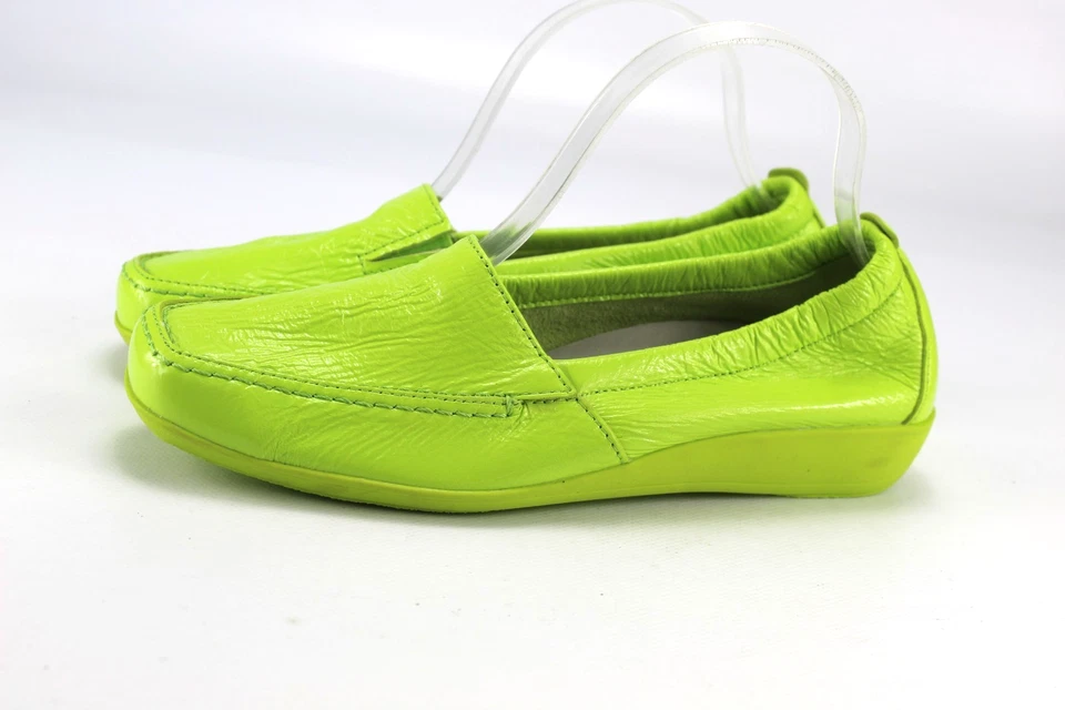 Vitaform Gr.39 Damen Komfort Ballerinas Slipper Loafers Leder Grün WIE NEU P 122 - Bild 2 von 4