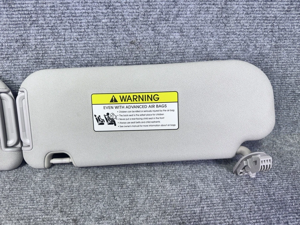 2013-2017 Hyundai Elantra GT Sun Visor Set Pair LH RH Driver Passenger Gray OEM - Image 2 of 4