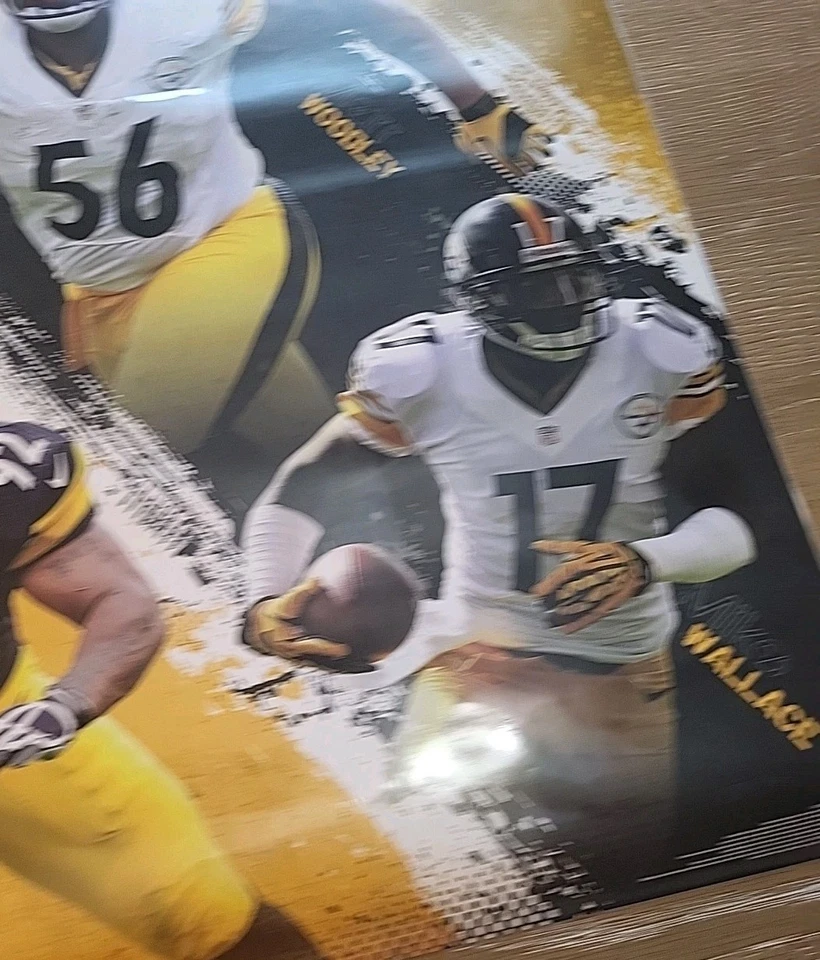 PITTSBURGH STEELERS 2012 22x34 Vintage POSTER Ben Roethlisberger, Troy Polamalu+ - Image 3 of 4