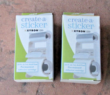 Xyron 150 Repositionable Create-a-Sticker 20 X 1.5 Adhesive Refill Lot Of 2