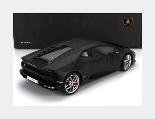 AUTOART 12096 LAMBORGHINI - HURACAN LP610-4 2014 - MATT BLACK - 1/12 - Immagine 2 di 2