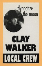 Clay Walker 1995 Hypnotize the Moom Gira de Conciertos Crew Backstage Pass