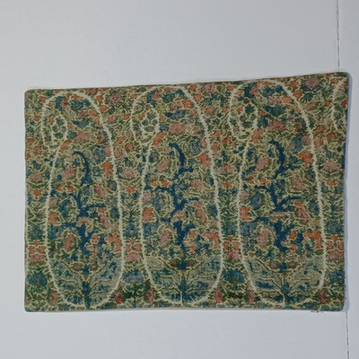Pottery Barn Tola Herringbone Paisley Pillow Cover 14x20  Multi Sample w Flaws
