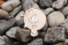 Rocafella Records Gold Enamel Pin Jay Z Kanye Hip-Hop 90s Music