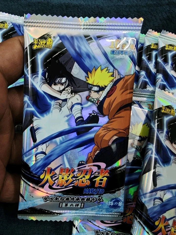 Lote de 100 paquetes sellados Kayou Naruto Naruto TCG nivel 4 onda 6 a granel, 500 cartas  Foto 2 de 4