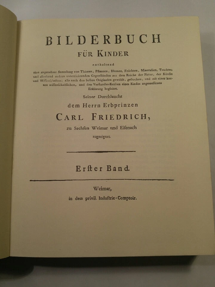 Bilderbuch für Kinder - Erster Band - Faksimile der Ausgabe von 1790 Enthaltend  - Bild 2 von 4