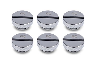 Alphacool Eiszapfen Verschlussschraube G1/4 - 6pcs Set Chrome