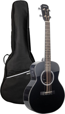 GS Mini 3/4 Size Electric Acoustic Bass Guitar for Beginners and Adults 4 String