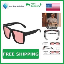 MAXJULI Blue Light Glasses XXL Size Double Extra Large Z87 for Big Wide Heads...