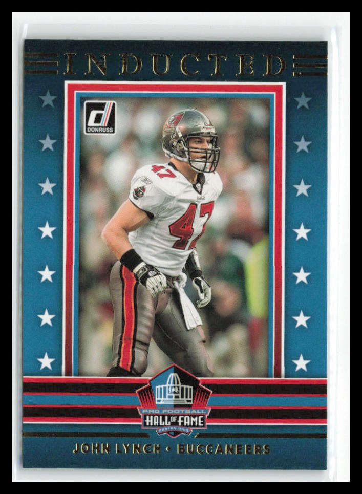 John Lynch 2021 Donruss - Inducted #I3 Tampa Bay Buccaneers