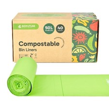 Compostable Bin Liners 6l to 50l | Kerbside Bin Bags | Council Approved EN13432