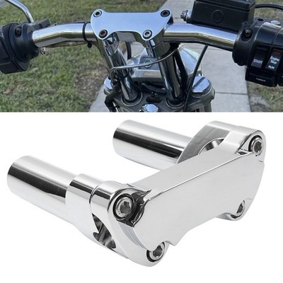 1 Stück Chrom 4'' Erhöher 1'' Lenkerklemme für Harley Fat Boy Low Rider Softail